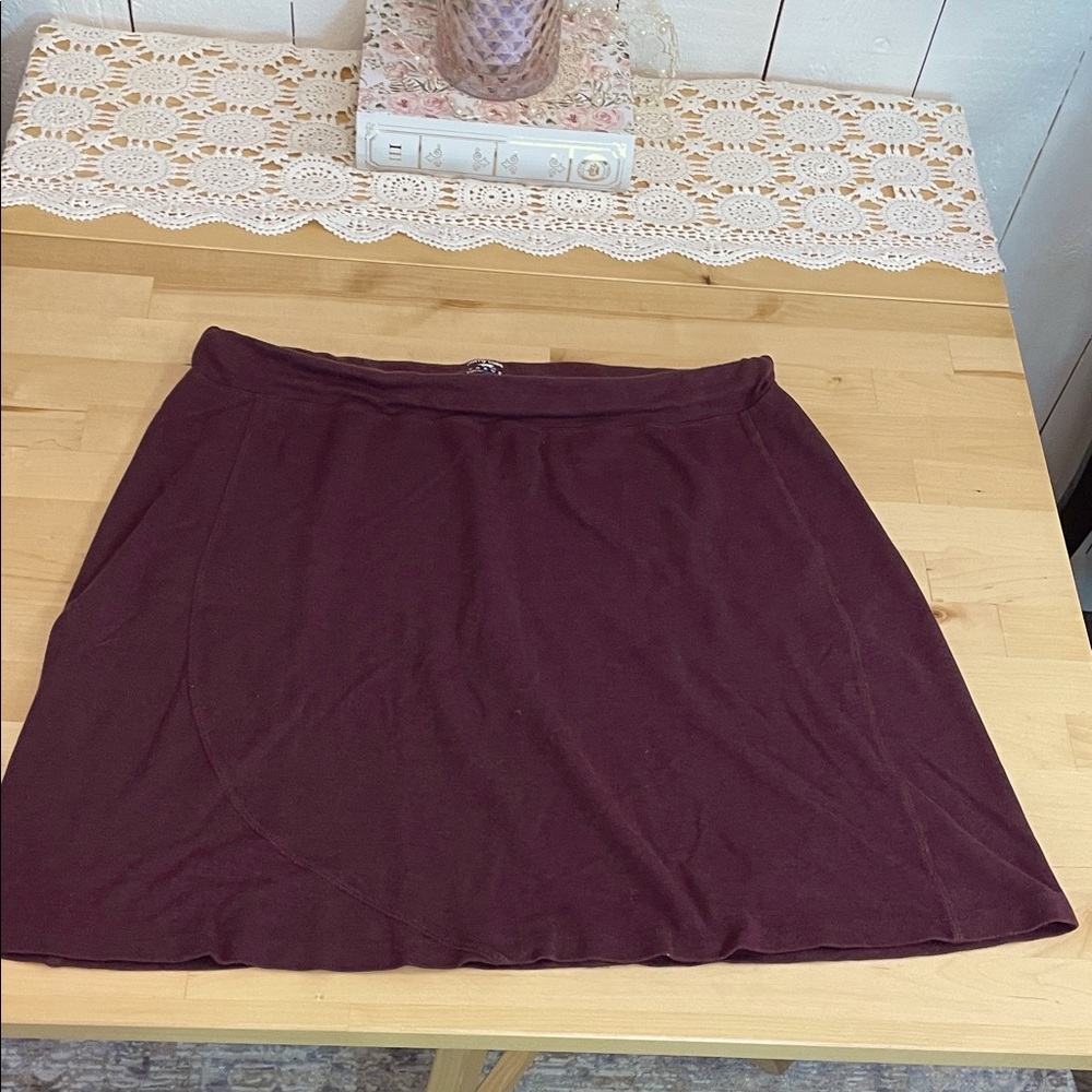 Horny Toad deep purple eggplant Mini Skirt